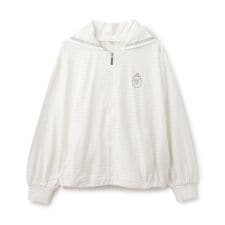 ポンポネットジュニア(pom ponette junior)の【UVカット】シアーボーダージップパーカ