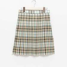 ポンポネットジュニア(pom ponette junior)の50cm丈24本チェックプリーツチェックスカート