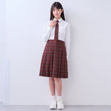 ポンポネットジュニア(pom ponette junior)の【卒服】ドッキング長袖ワンピース