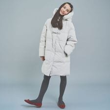 【130cmあり】【はっ水・家庭洗濯可】Aラインダウンコート