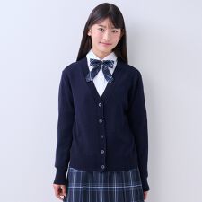 ポンポネットジュニア(pom ponette junior)の【卒服】Vネックメリノウールカーディガン
