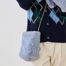 ポンポネットジュニア(pom ponette junior)のフェイクファーミニショルダーバッグ