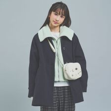 ポンポネットジュニア(pom ponette junior)の【130cmあり】【3WAY】ライナーつきステンカラーコート