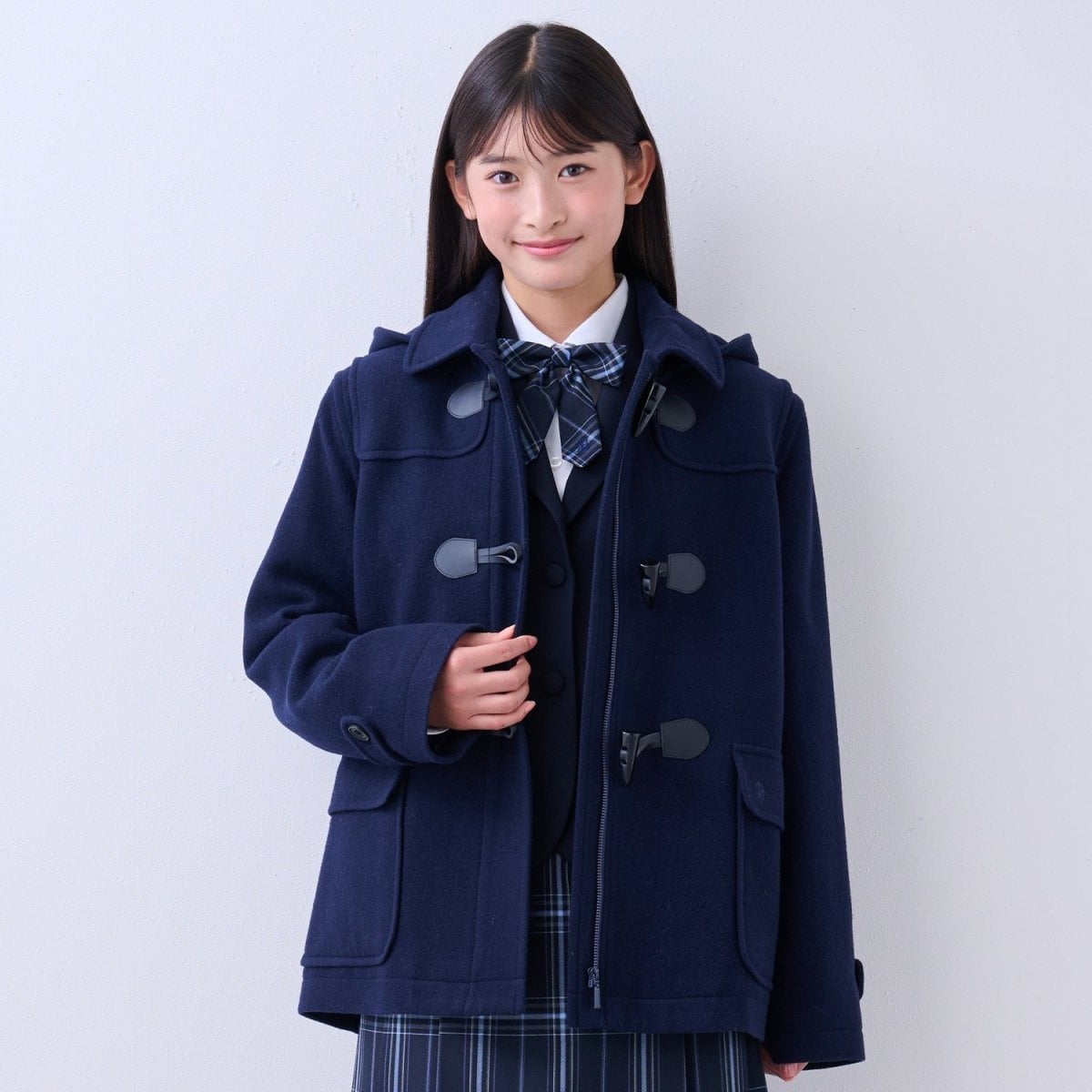 卒服】【軽量キルティング裏地】ミドルダッフルコート | ポンポネット