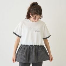 【接触冷感】ペプラムチェックプルオーバー