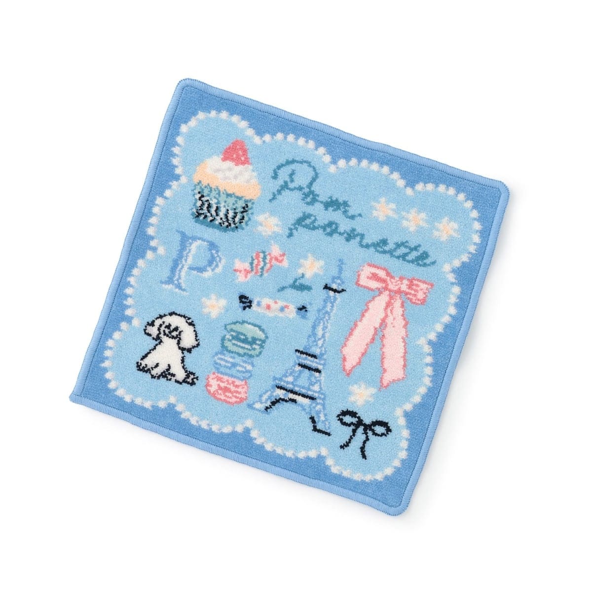 ポンポネット　POM ハンカチ　ナルミヤオンライン　シェニール織 PONETTE タオル・ハンカチ