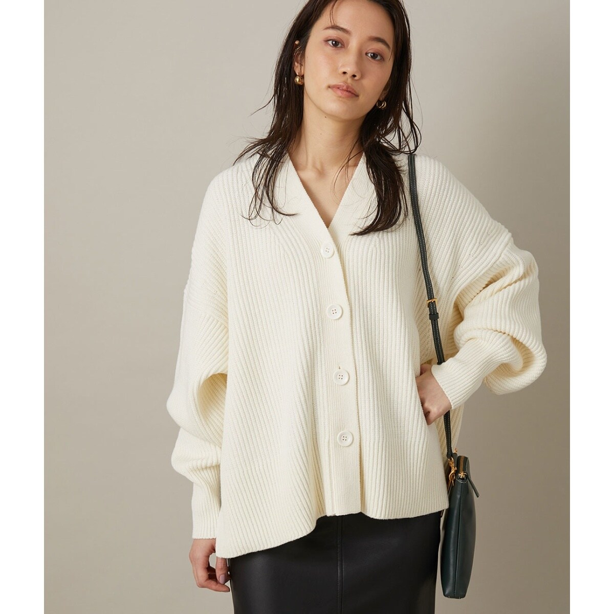 片畦スリットカーディガン | アダムエロペ(ADAM ET ROPE') | マルイ