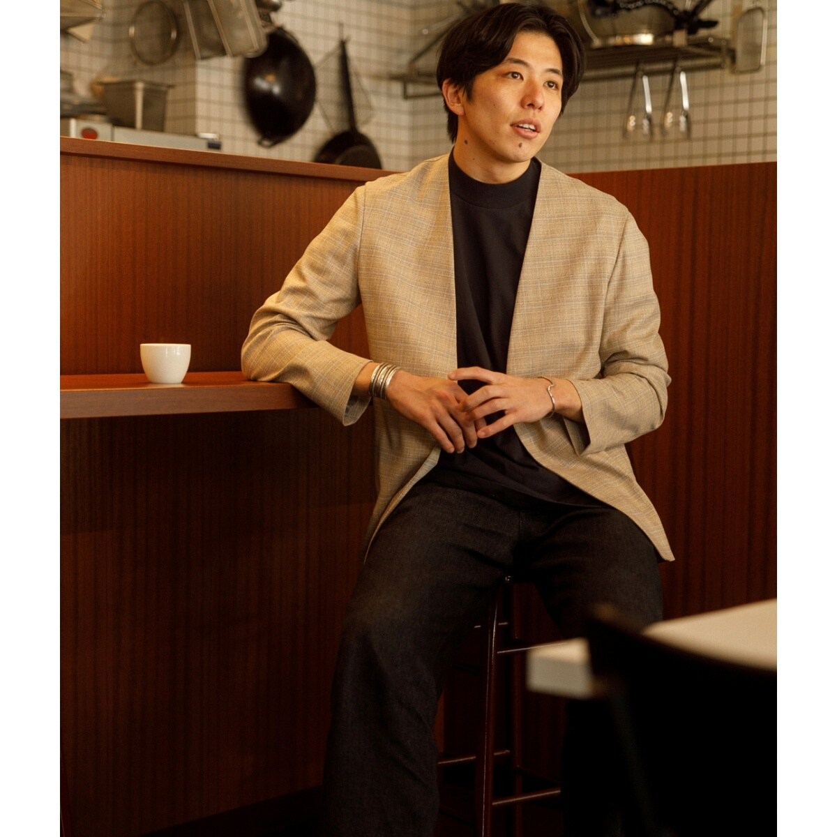 【OGUZ】テーラードジャケット/セットアップ対応/UNISEX OGUZ】テーラードジャケット/セットアップ対応/UNISEX