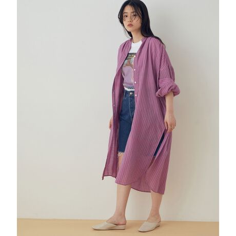 Khadi カディ インドコットンシャツワンピース アダムエロペ Adam Et Rope Gae ファッション通販 マルイウェブチャネル