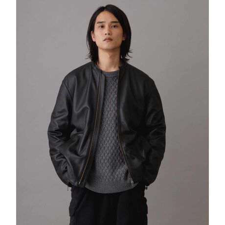 シープレザー シングルライダースジャケット/ルーズシルエット/UNISEX 
