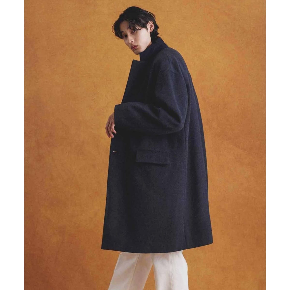 【Shmere】オーバーサイズ カシミアタッチコート ADAM ET ROPE ADAM ET ROPE'（アダムエロペ）の「【Shmere】オーバーサイズ