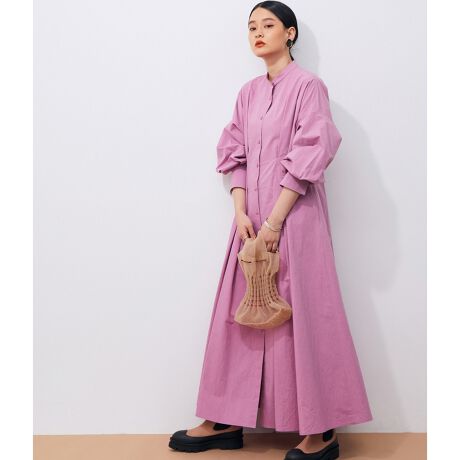 バンドカラーフレアシャツワンピース アダムエロペ Adam Et Rope Gae ファッション通販 マルイウェブチャネル