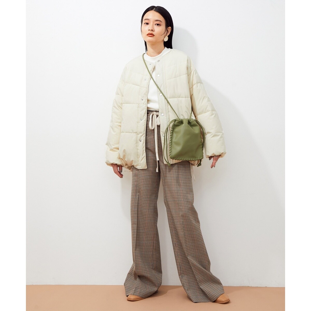 WEB限定】テントシルエットダウンライク中綿ジャケット | アダムエロペ