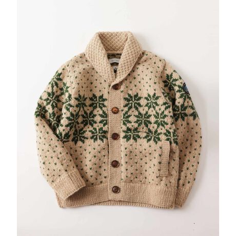 HIMALAYAN CLIMBER S HAND-KNIT 別注】ショールカラー カーディガン 