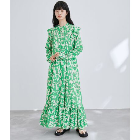 ブラッシュプリントフレアワンピース | アダムエロペ(ADAM ET ROPE  