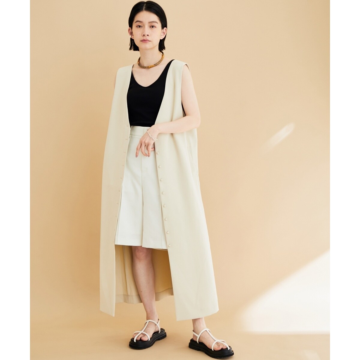 新品♦Adam et Rope 2way ジャンパースカート♦ ADAM ET ROPE'（アダムエロペ）の「【アウトレット店舗・WEB限定