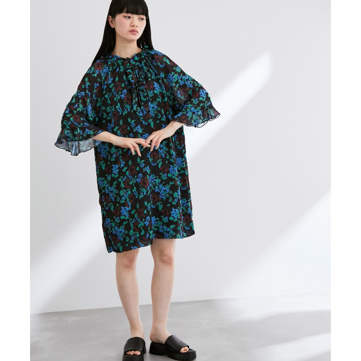 GANNI】Printed Light Crepe OP | アダムエロペ(ADAM ET ROPE