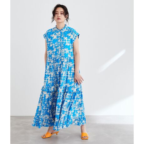 プリントフリルティアードワンピース | アダムエロペ(ADAM ET ROPE  