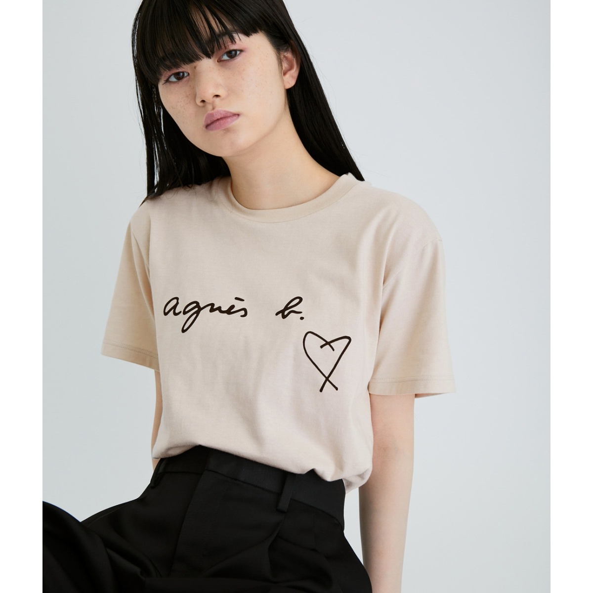 一部カラーWEB限定】【agnes b. pour ADAM ET ROPE'】HEAT-Tシャツ