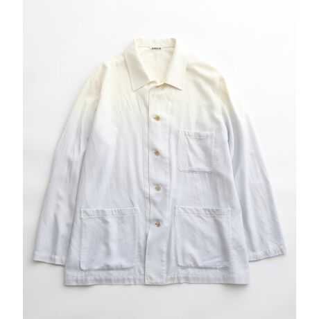MENS【AURALEE】 WHITE CASHMERE HERRINBONE COVERALL | アダムエロペ 