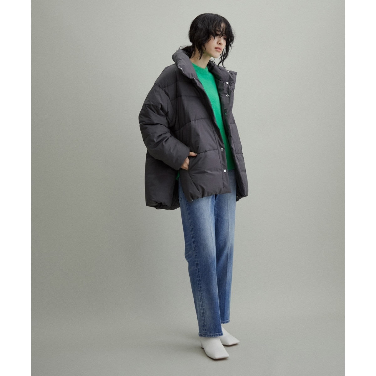 WEB限定(一部店舗展開あり)】スタンドカラーダウンライク中綿
