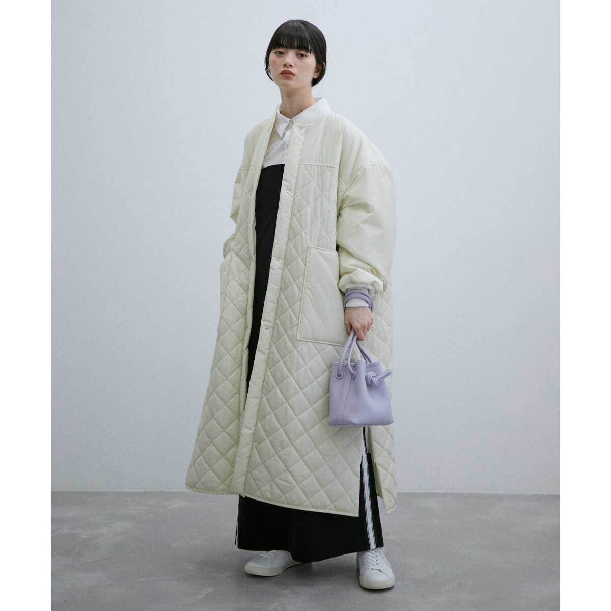 サステナブル】キルティングロングコート | アダムエロペ(ADAM ET ROPE