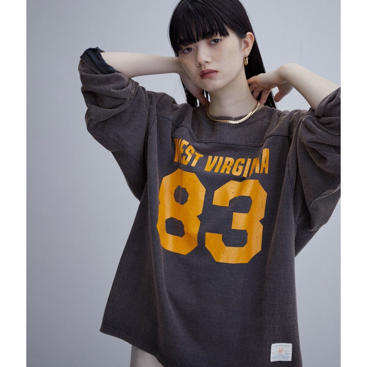 30’s Football Shirt フットボールシャツ　マルチカラー 80s USA製 88 ナンバリング ナイロン×コットン フットボールT