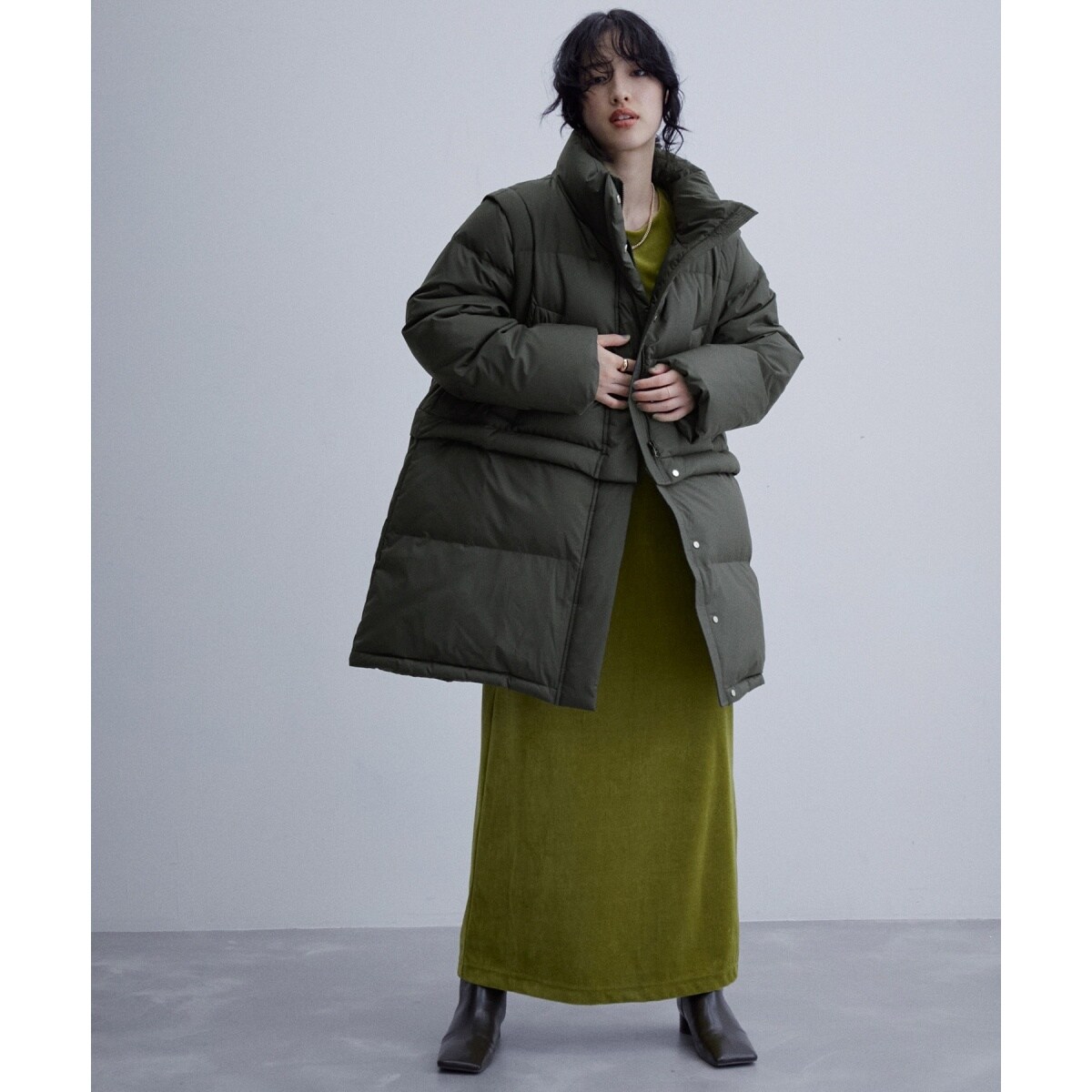 ADAM ET ROPE' FEMME★4WAY ALLIEDダウンベストコート サステナブル・4WAY】ALLIEDダウンベストコート | アダムエロペ