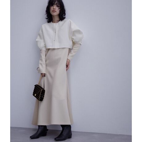 SETアイテム〉ショートジャケットコンビリブワンピース | アダムエロペ 