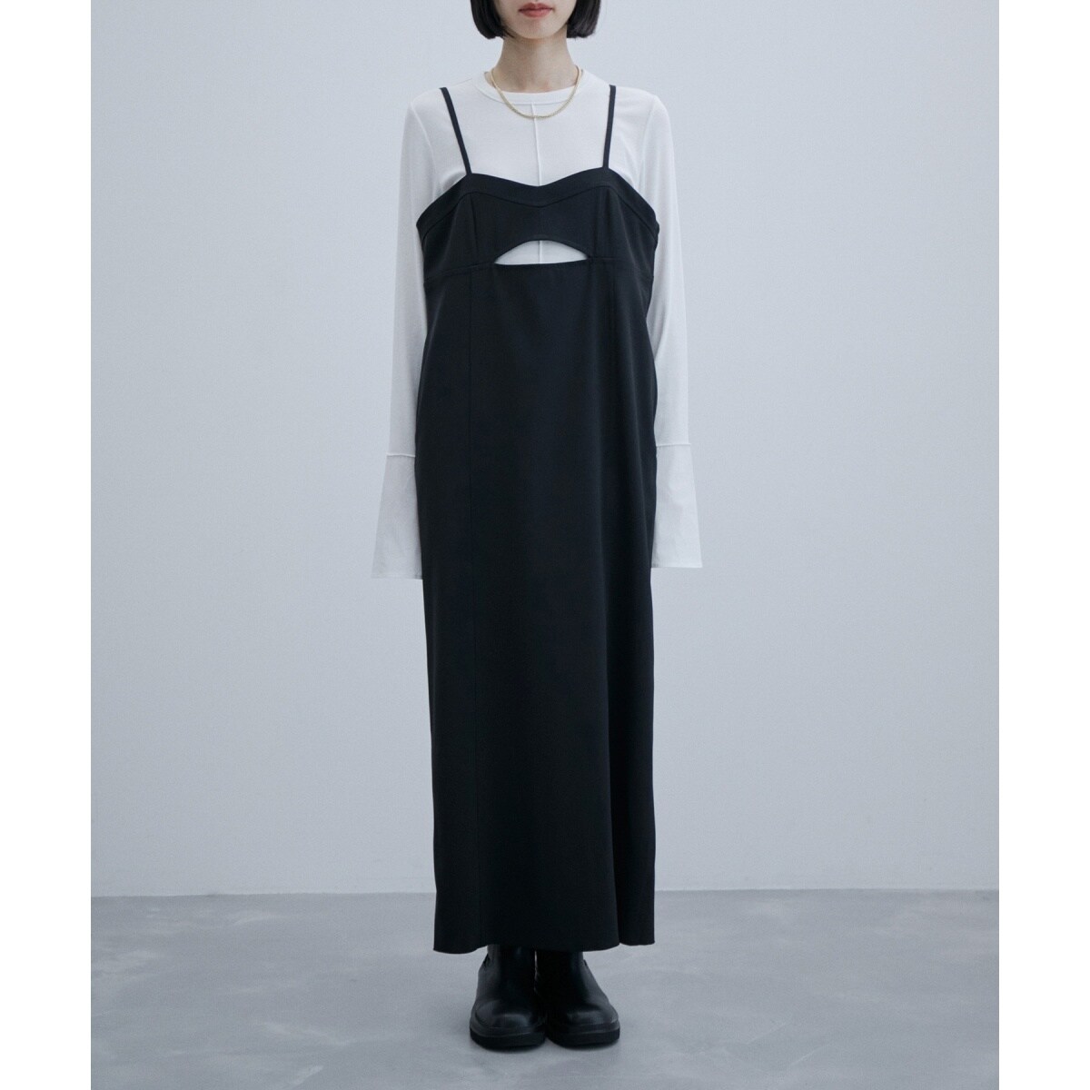 新品✨ADAM ET ROPE' 【サステナブル】ビスチェキャミワンピース サステナブル】ビスチェキャミワンピース(504954030) | アダム