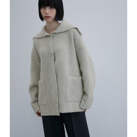 ファーニットダブルフェイスカーディガン | アダムエロペ(ADAM ET ROPE  