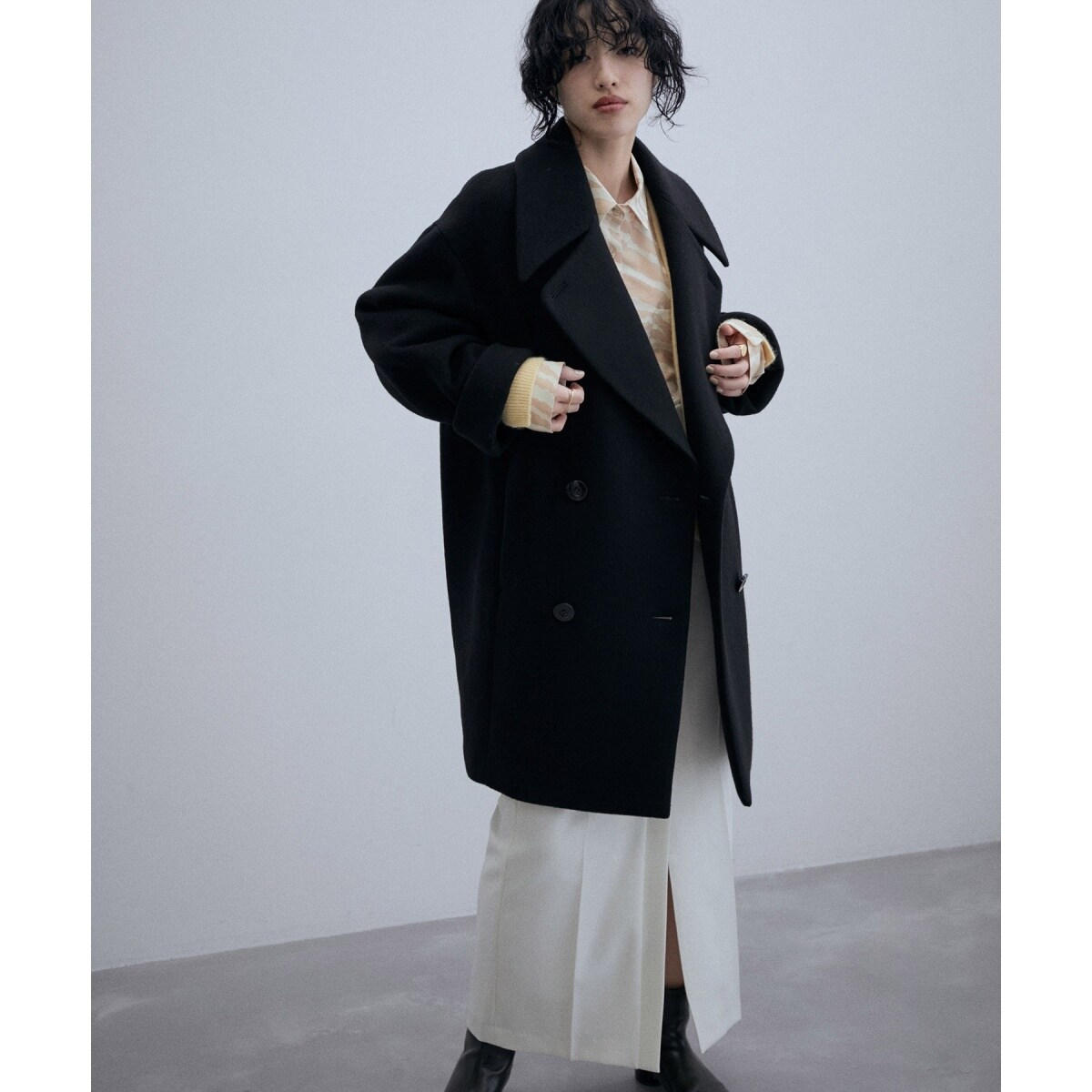 サステナブル】ビッグラペルコート | アダムエロペ(ADAM ET ROPE