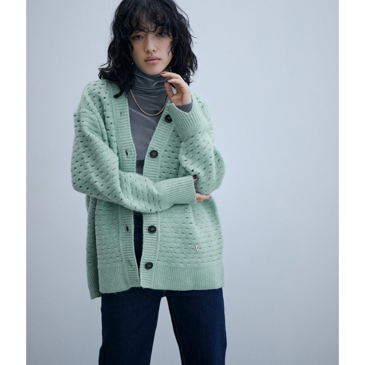 venit】SPONDISH KNIT CARDIGAN | アダムエロペ(ADAM ET ROPE') | マルイウェブチャネル