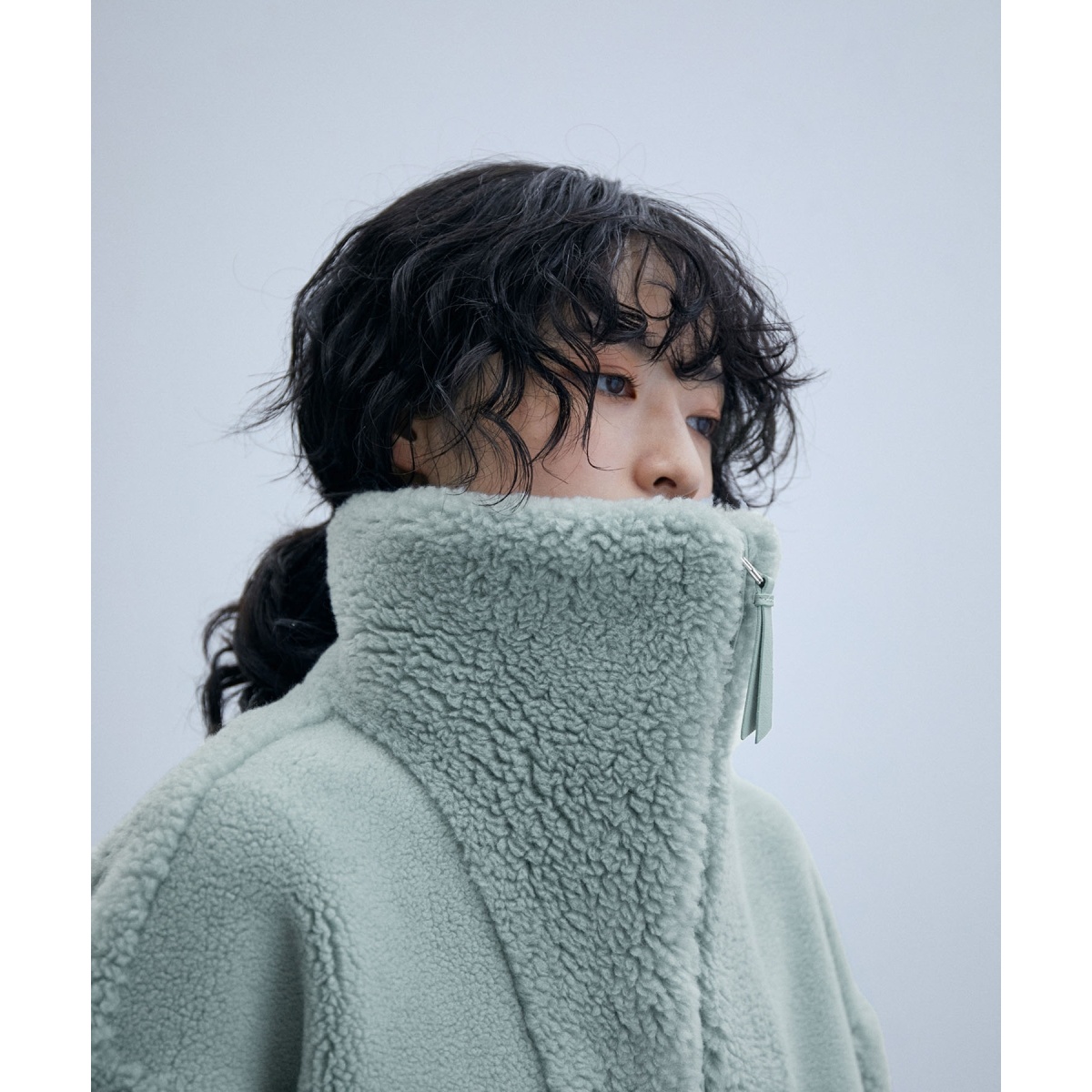 venit】WOOL POLYESTER BOA ANORAK | アダムエロペ(ADAM ET ROPE 