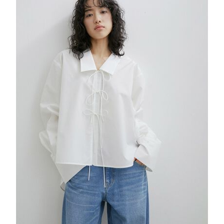 フロントリボンディテールシャツ | アダムエロペ(ADAM ET ROPE 