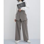 サステナブル】コルセットコンビセミワイドパンツ | アダムエロペ(ADAM  