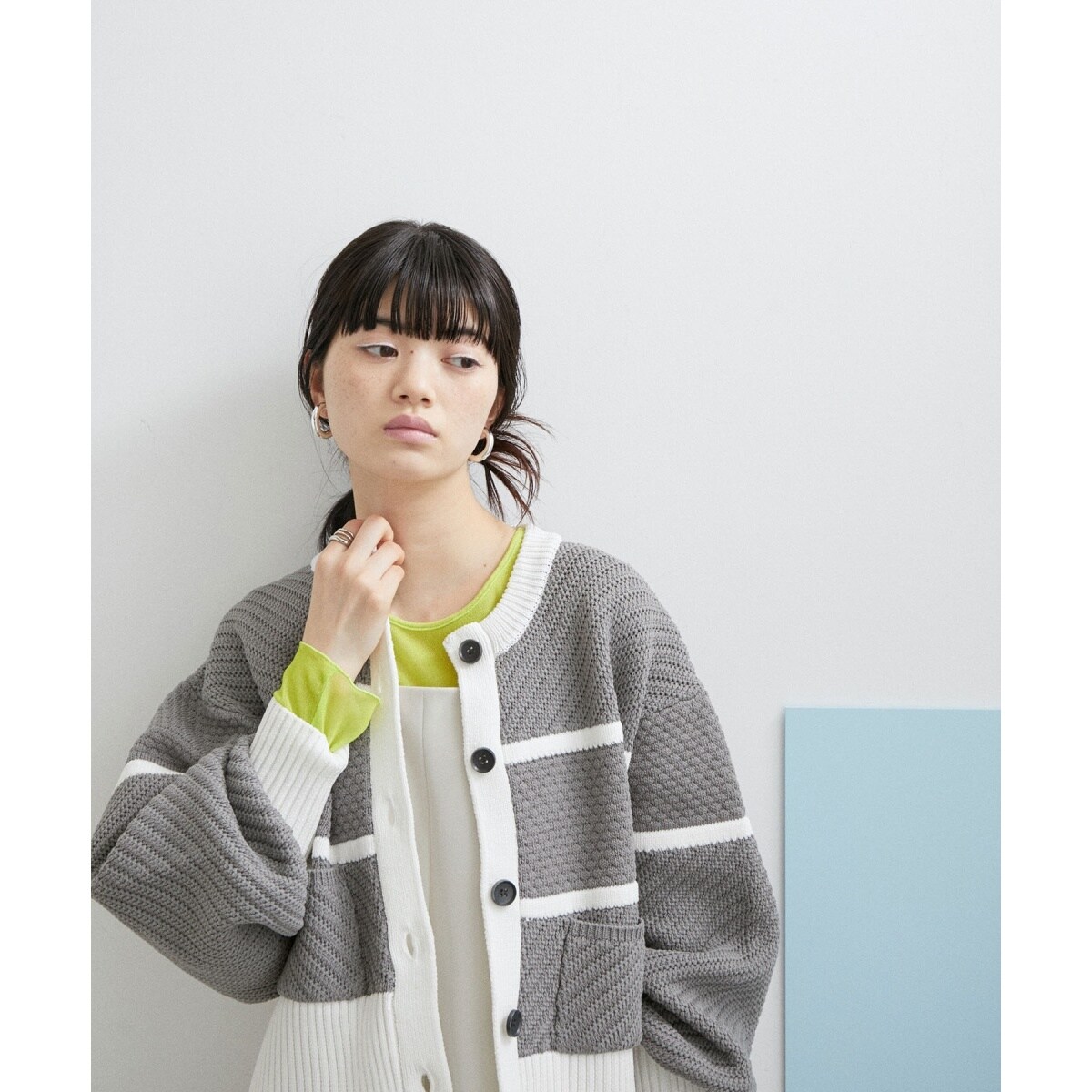 アダムエロペ♡ショート丈カーディガン セール】【WEB限定】ケーブルショートカーディガン（カーディガン
