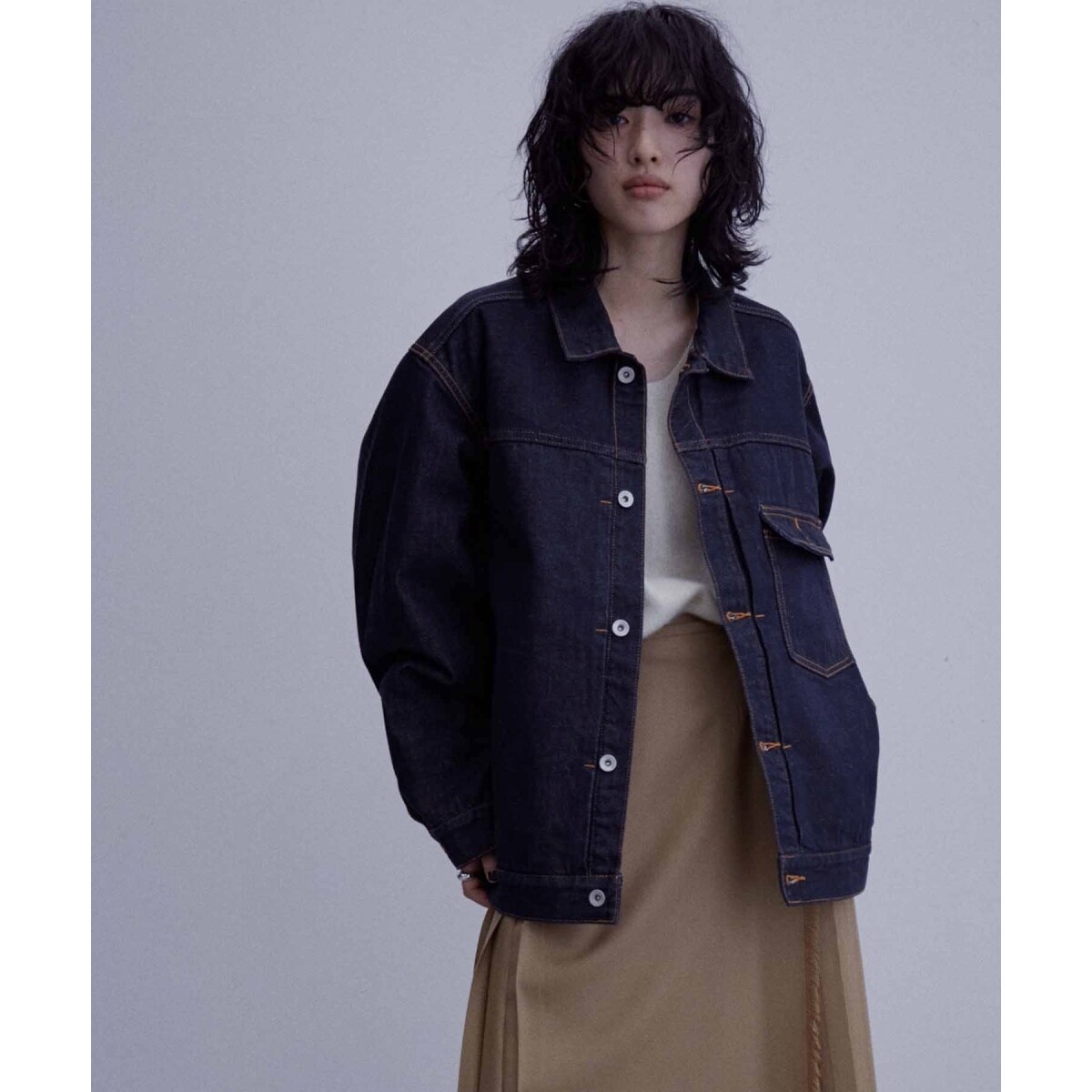 セール 65%OFF】【コットンUSA】ビックシルエット デニム