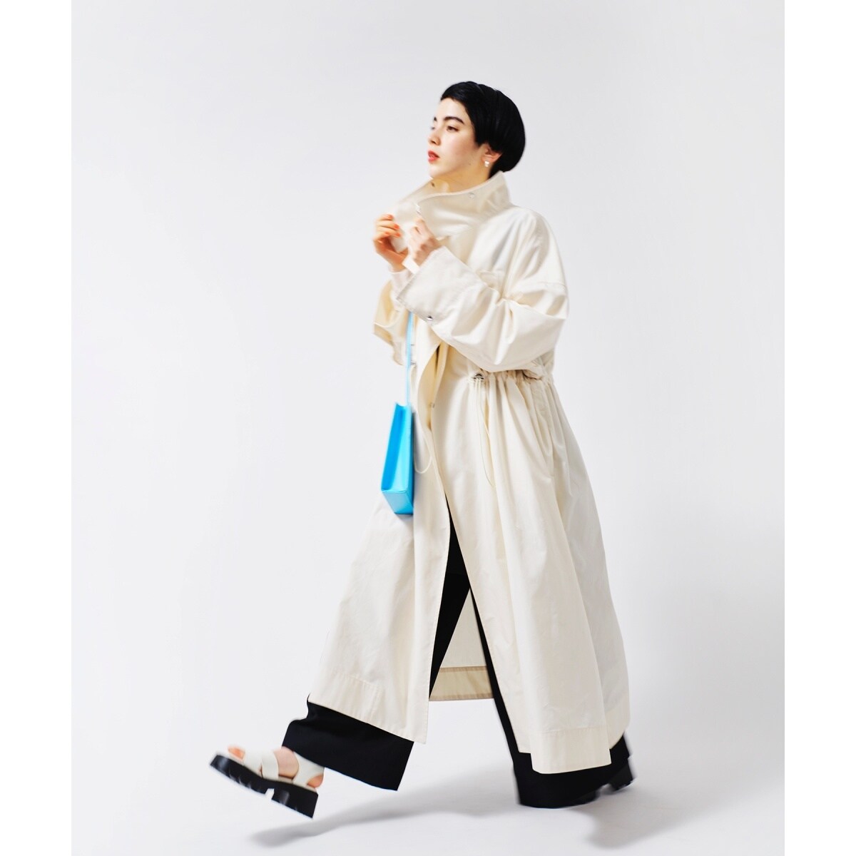 サステナブル・WEB限定】スタンドカラーモッズコート | アダムエロペ