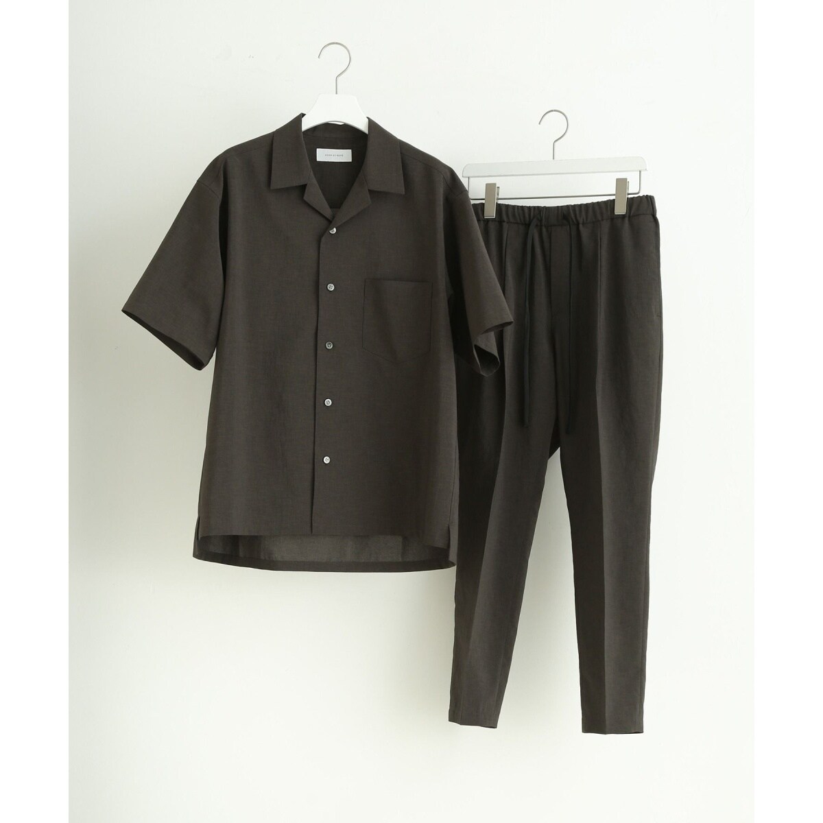 オープンカラーシャツ ＆ イージーパンツ / 吸水速乾 / 接触冷感