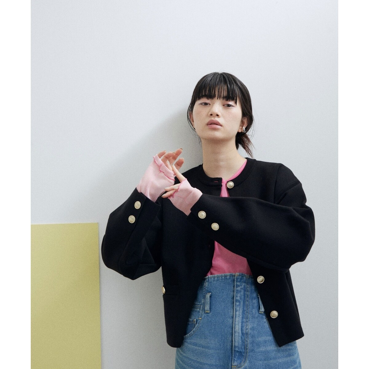 サステナブル・WEB限定】コクーンスリーブニットジャケット