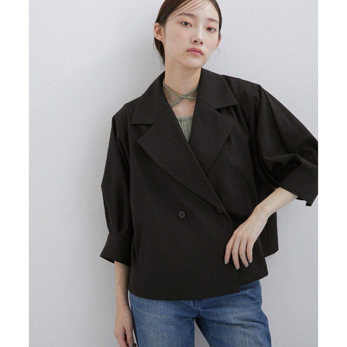美品★ADAM ET ROPÉ 2WAYシルエットシャツジャケット サステナブル】2WAYシルエットシャツジャケット | アダムエロペ