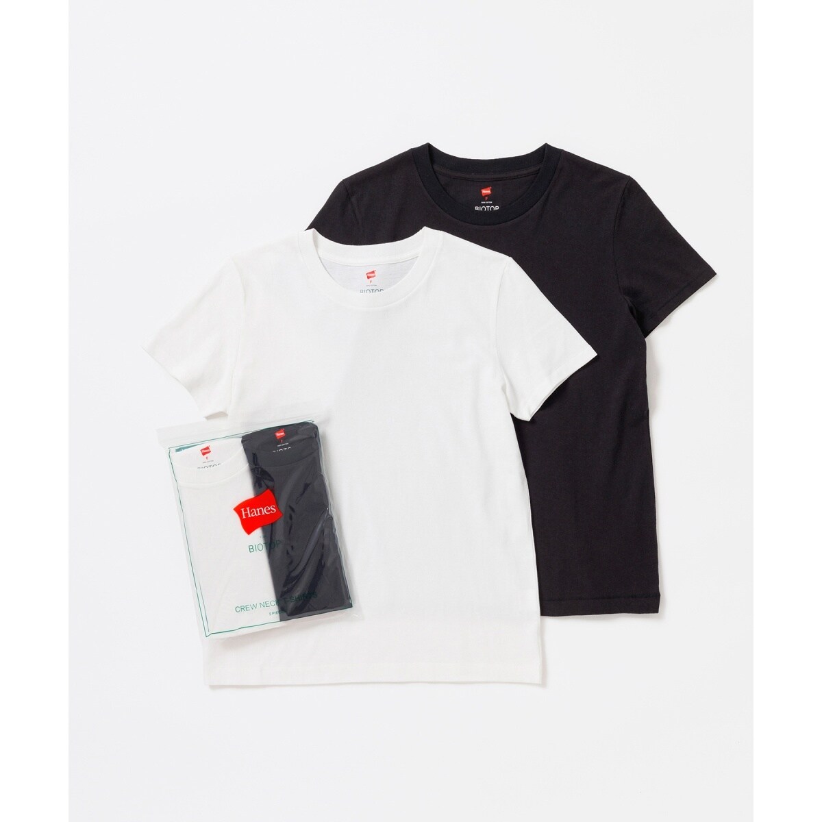 ショップレビュー ランキング Hanes for BIOTOP】CREW NECK T-SHIRTS | アダムエロペ(ADAM ET Tシャツ(半袖/袖なし)