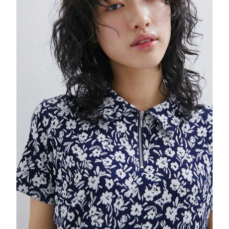 agnes b. pour ADAM ET ROPE 】POLO ZIP | アダムエロペ(ADAM ET ROPE 