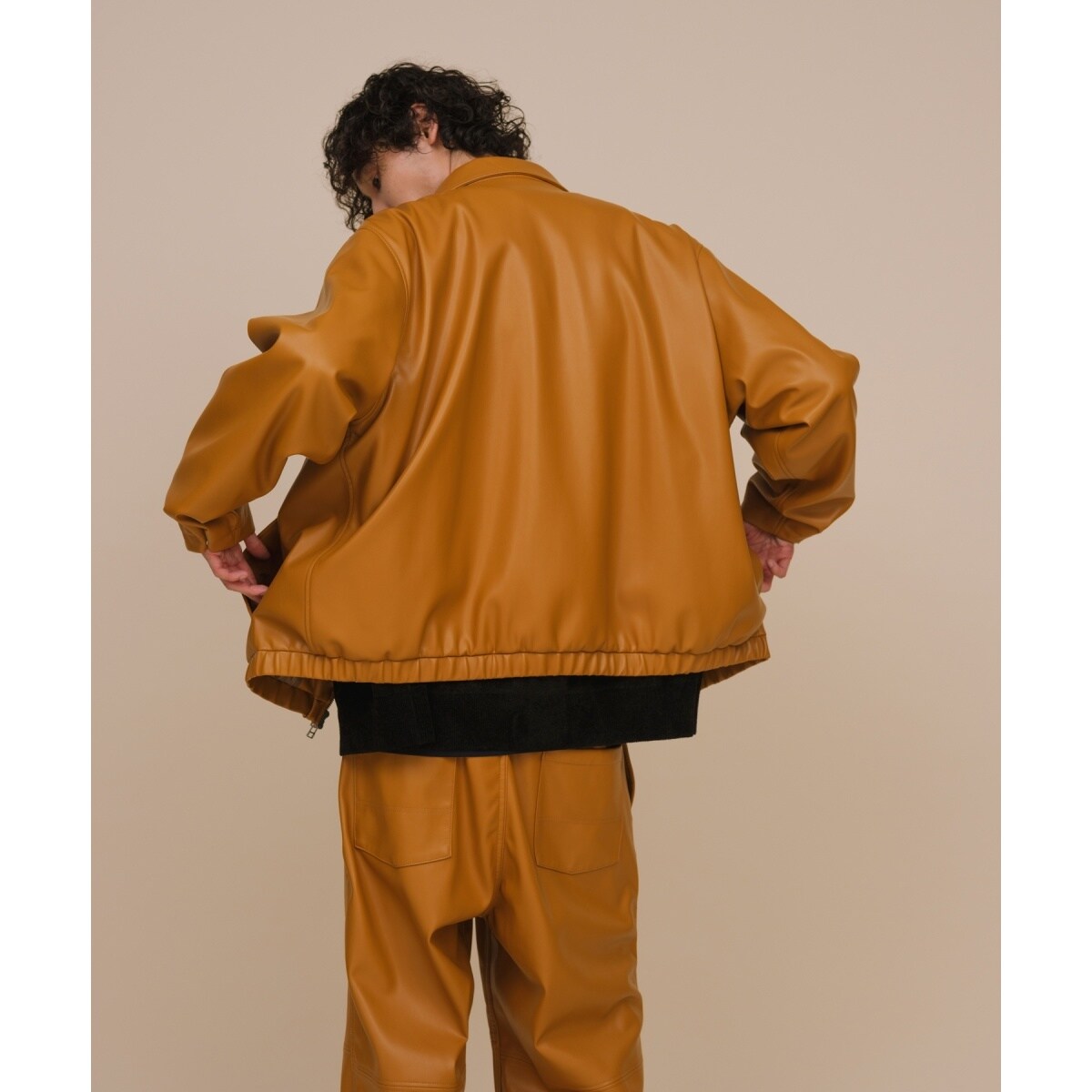 リサイクル ポリエステル 合皮 ブルゾン サスティナブル セットアップ