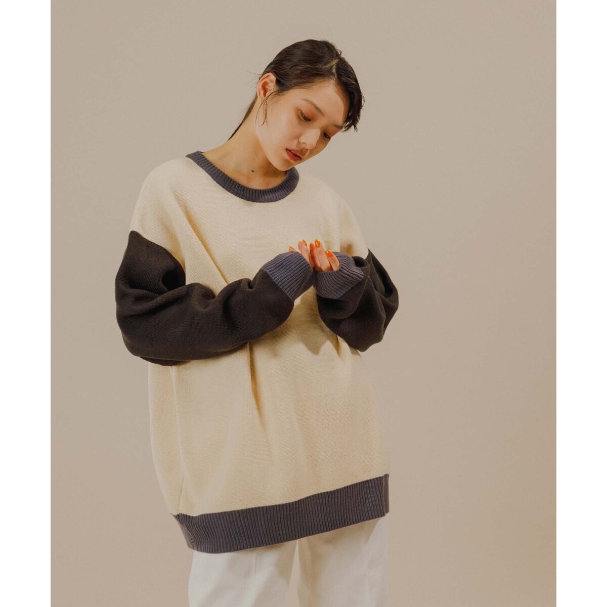 LOGAN ローガン別注】Color Block CrewNeckUNISEX | アダムエロペ(ADAM