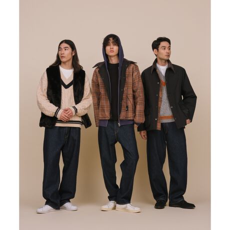 BARBOUR バブアー別注】TRANSPORT リバーシブルブルゾン ロイヤル 
