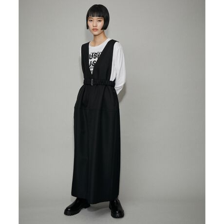 一部公式サイト限定カラー・WEB限定】Vネックコクーンワンピース 