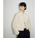 サステナブル】〈same product〉ショートジャカードドライバーズニット 