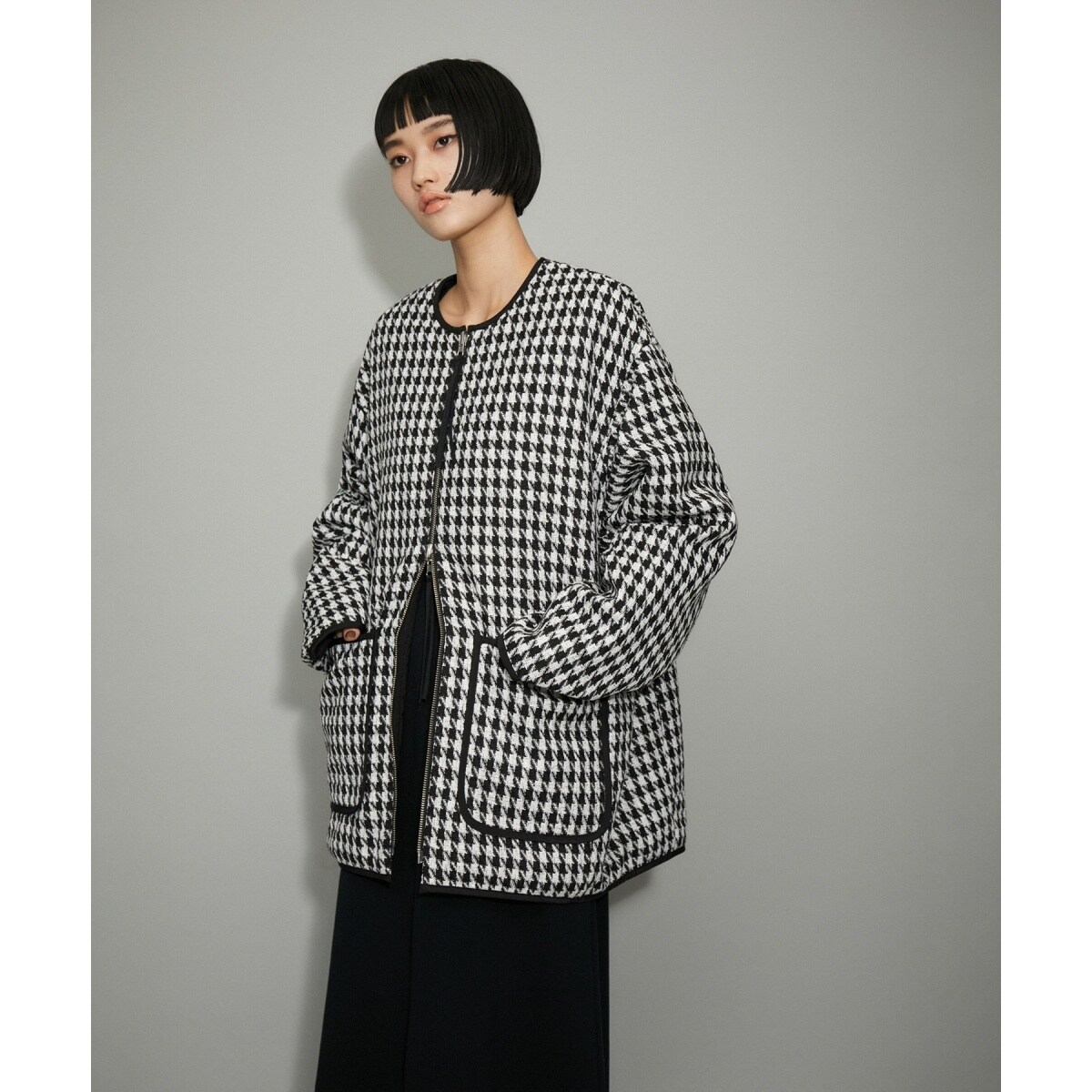 WEB限定】リバーシブルツイードブルゾン | アダムエロペ(ADAM ET ROPE